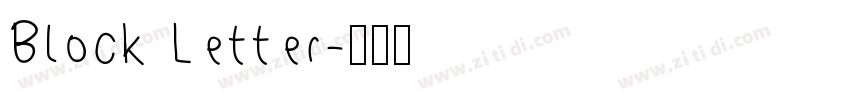 Block Letter字体转换